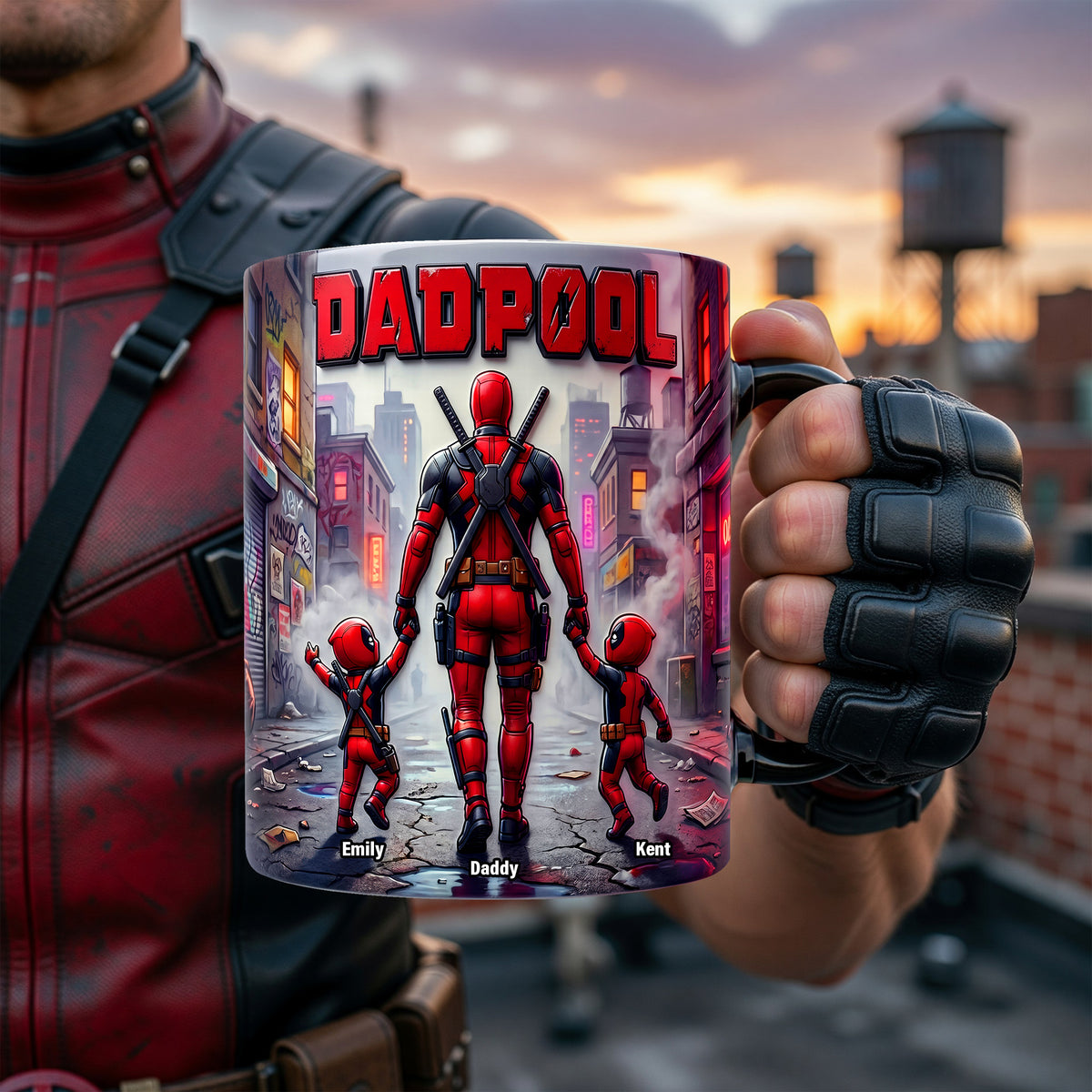 Masked Hero Dad Magic Coffee Mug - Personalized Gifts For Dads 04NAQN040526-Homacus