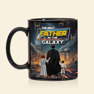 The Best Father In The Galaxy Coffee Mug - Personalized Gifts For Father 03XQQN250425HHHG-Homacus
