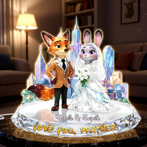 Love You Partner Acrylic Light Box - Personalized Gifts For Couple 02pglu021225-Homacus