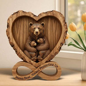 Mama Bear Acrylic Plaque - Personalized Gifts For Mother 07hyqn300126-Homacus