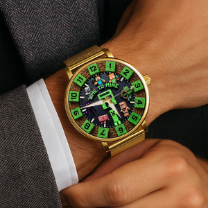 Fun Sandbox Game Mesh Straps Watch - Personalized Christmas Gifts For Game Lovers 05QHLU280725-Homacus