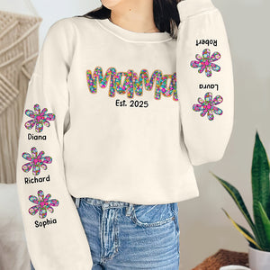 Personalized Gifts For Mom Shirt Mama Flower 06XQQN100325-Homacus