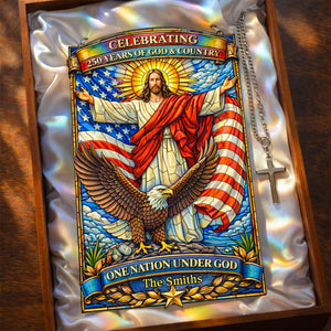 God Blessed America - Celebrated America 250th Anniversary Suncatcher - Personalized Gifts 06tylu040326