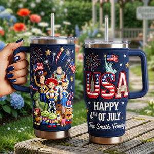 4th of July 40oz Tumbler - Personalized Gifts For Patriots 01pata110626-Homacus