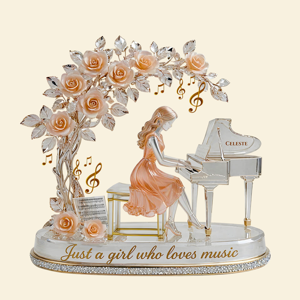 Holiday Harmony Piano Plaque – Personalized Xmas Gifts For Her 01QHDT090725-Homacus