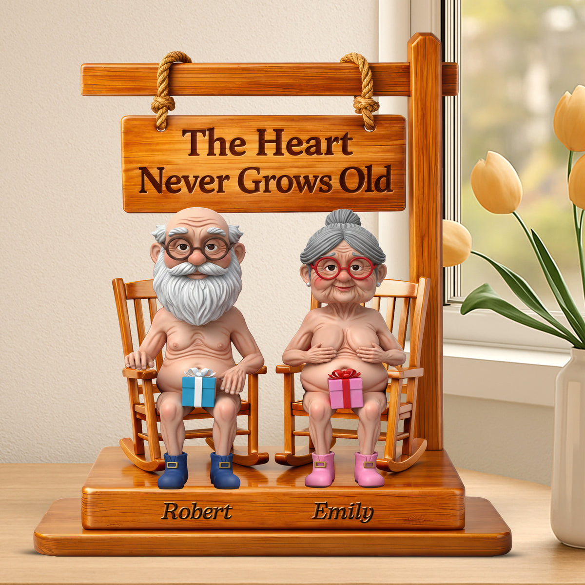 Naughty Old Couple Acrylic Plaque - Personalized Gifts For Couples 04ohqn020226-Homacus