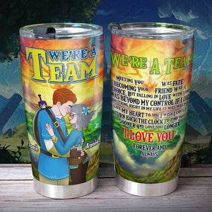 Personalized Gifts For Couples Tumbler We're A Team 02XQLU160125HG-Homacus