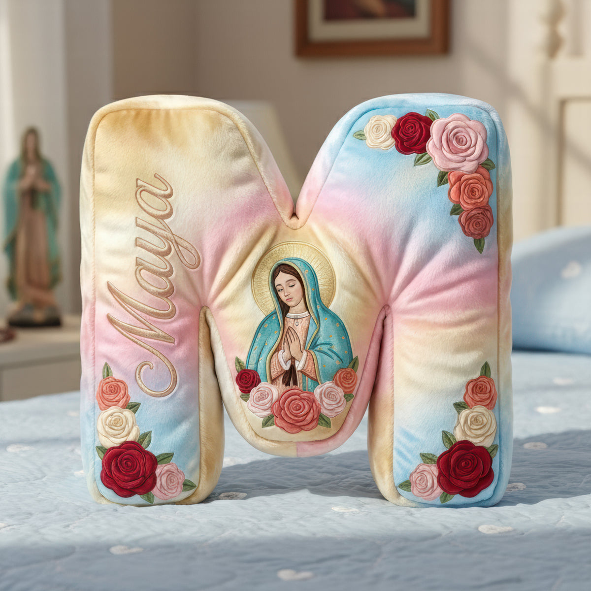 Faith Alphabet Pillow - Personalized Gifts for Loved Ones 03HUQN151225-Homacus