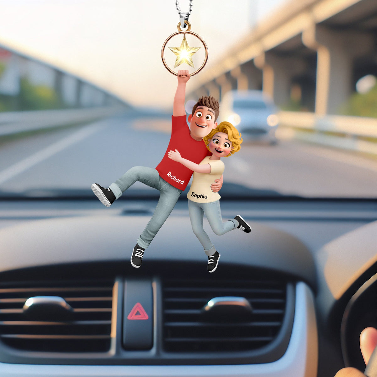 Fun Hanging Couple Car Ornament - Personalized Gifts For Couple 04qhqn131225-Homacus