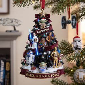 Cosmic Christmas Acrylic Ornament - Personalize Gifts For Family 03tota140826