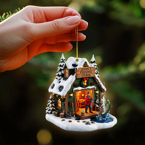 Fishing Man Ornament - Personalized Gifts For Fishing Lovers 03ohta140825-Homacus