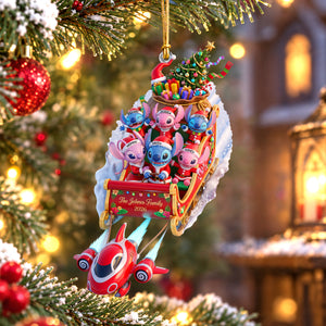 Mischievous Ride Family Ornament - Personalized Gifts For Family 02qhqn110926