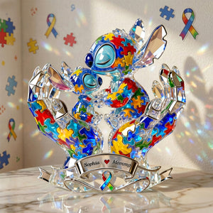 Autism Mom And Kid Acrylic Plaque - Personalized Gifts For Mom 01tgqn100126-Homacus