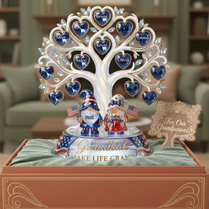 American Gnome Grandparent Acrylic Plaque - Personalized Gifts For Grandparents 02pata020426-Homacus