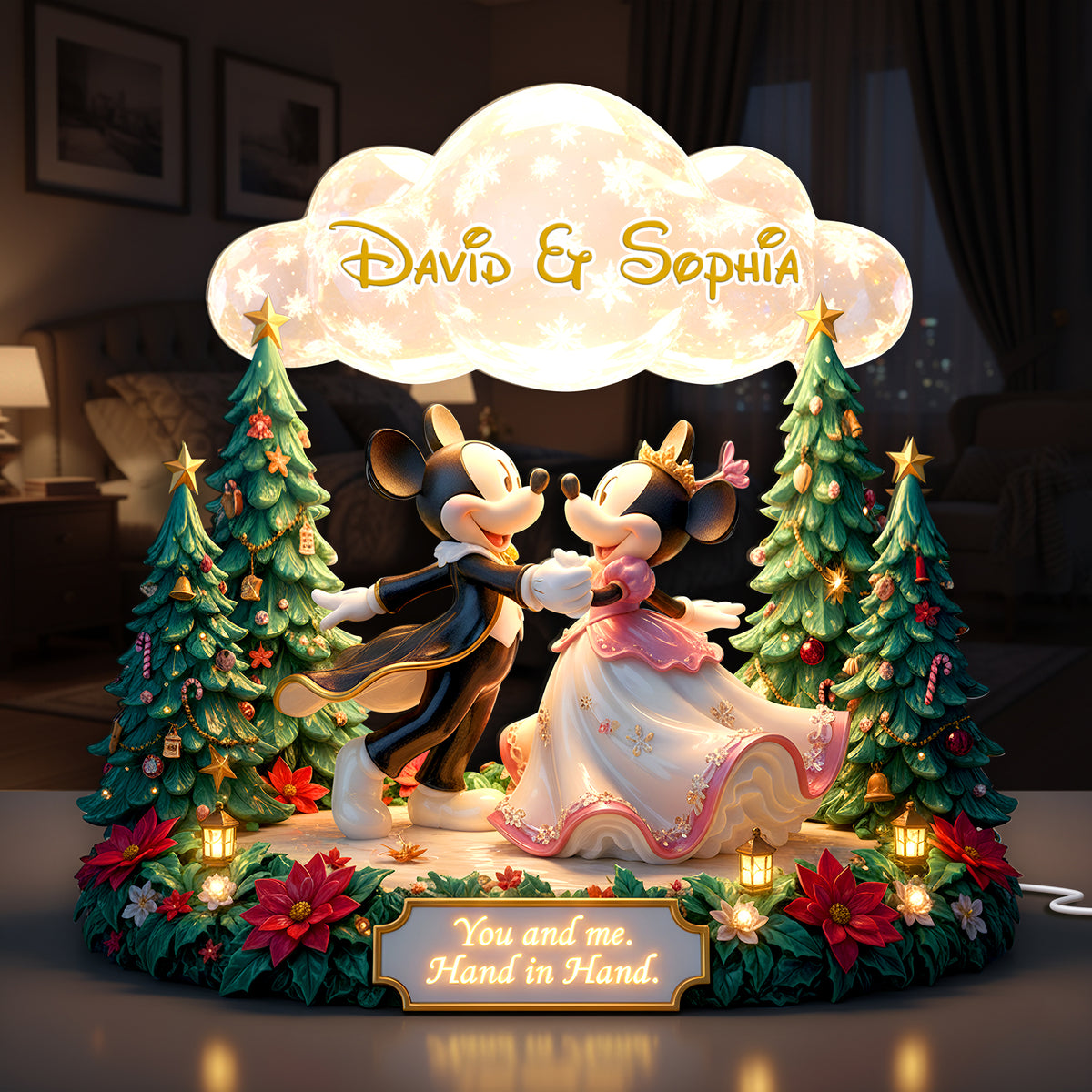 Dancing Couple Acrylic Light Box - Personalized Gifts For Couples 07PALU181125-Homacus