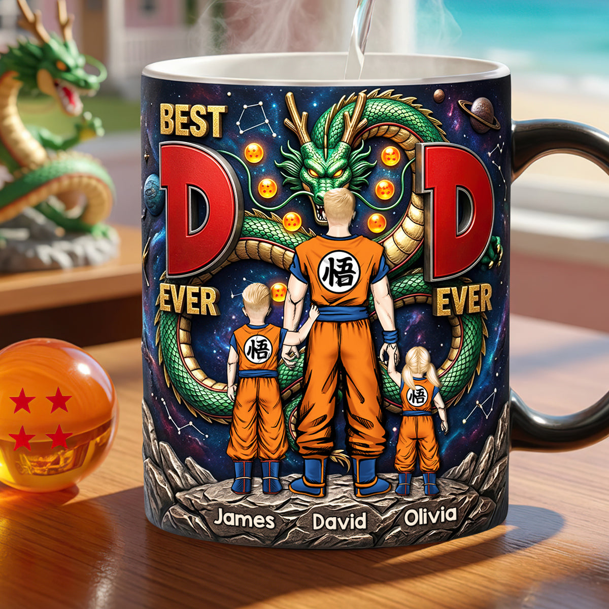Cosmic Aura Dad Magic Ceramic Coffee Mug - Personalized Gifts For Dad 02HUDT130526-Homacus