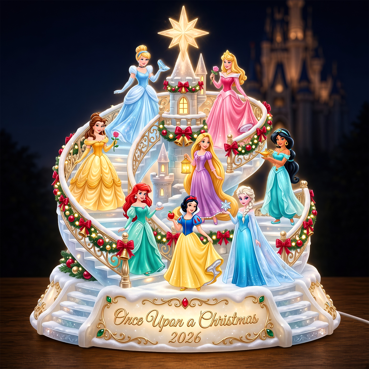 Lovely Fairy Tale Princesses Light Box - Personalized Christmas Gifts 10tyqn211026-Homacus