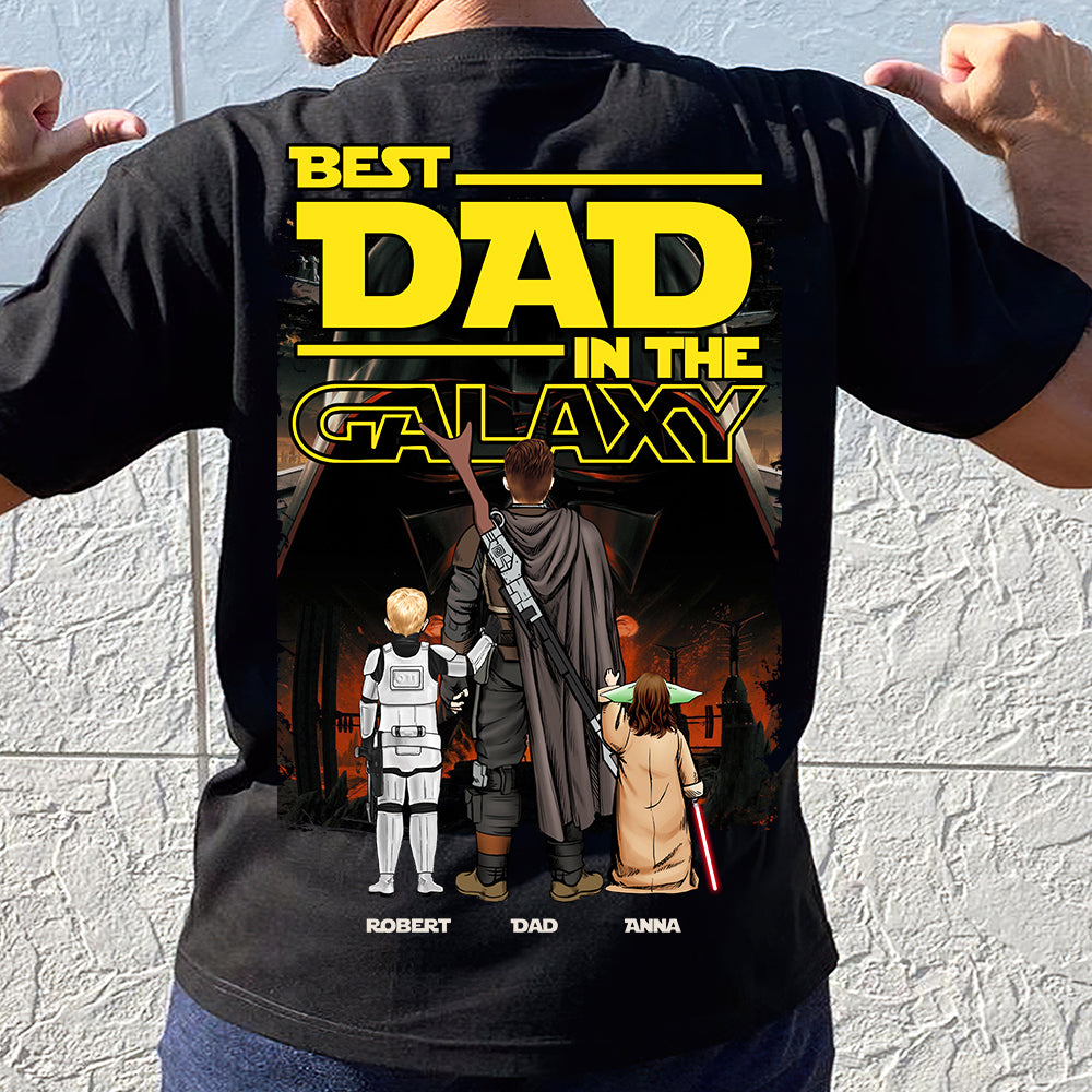 Best In The Galaxy Shirt Personalized Gifts For Dad 04XQDT040425DAHHHG-Homacus