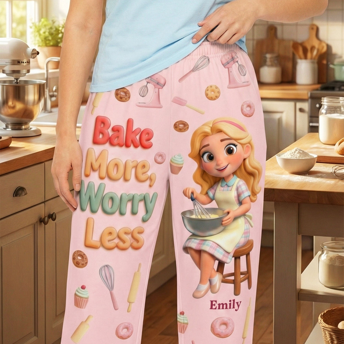 Baking Girl Pajama Pants - Personalized Gifts For Baking Lovers 03pgqn260126-Homacus