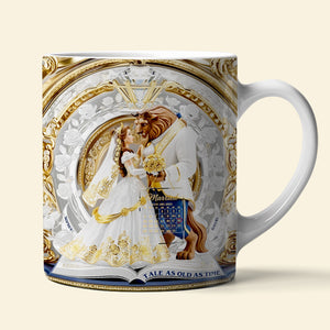 Love Story Couple Mug Personalized Gifts For Couple 02TGDT230625-Homacus