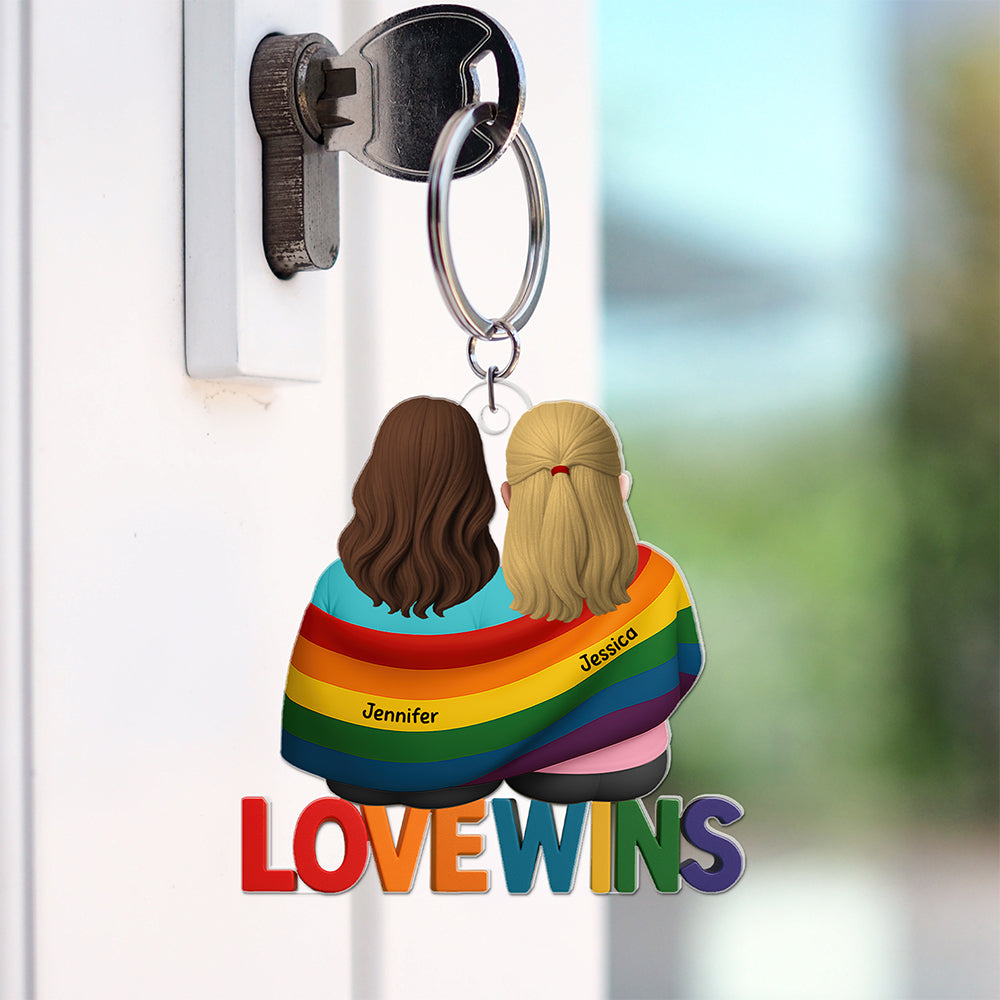 LGBT Keychain - Personalized Gifts For Couple 04toqn220525-Homacus