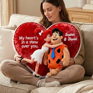 Lovely Couple Custom Shaped Pillow - Personalized Gifts For Couple 05ohtn050126-Homacus