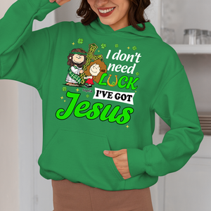 Personalized Gifts For Jesus Lover Shirt, I Don't Need Luck I've Got Jesus 01tgpu050225hg-Homacus