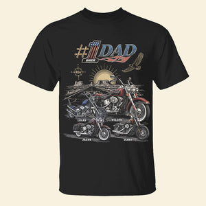 Badass Dad Motorcycle Team Shirt - Personalized Gifts For Biker Dad 04qhdt200526-Homacus