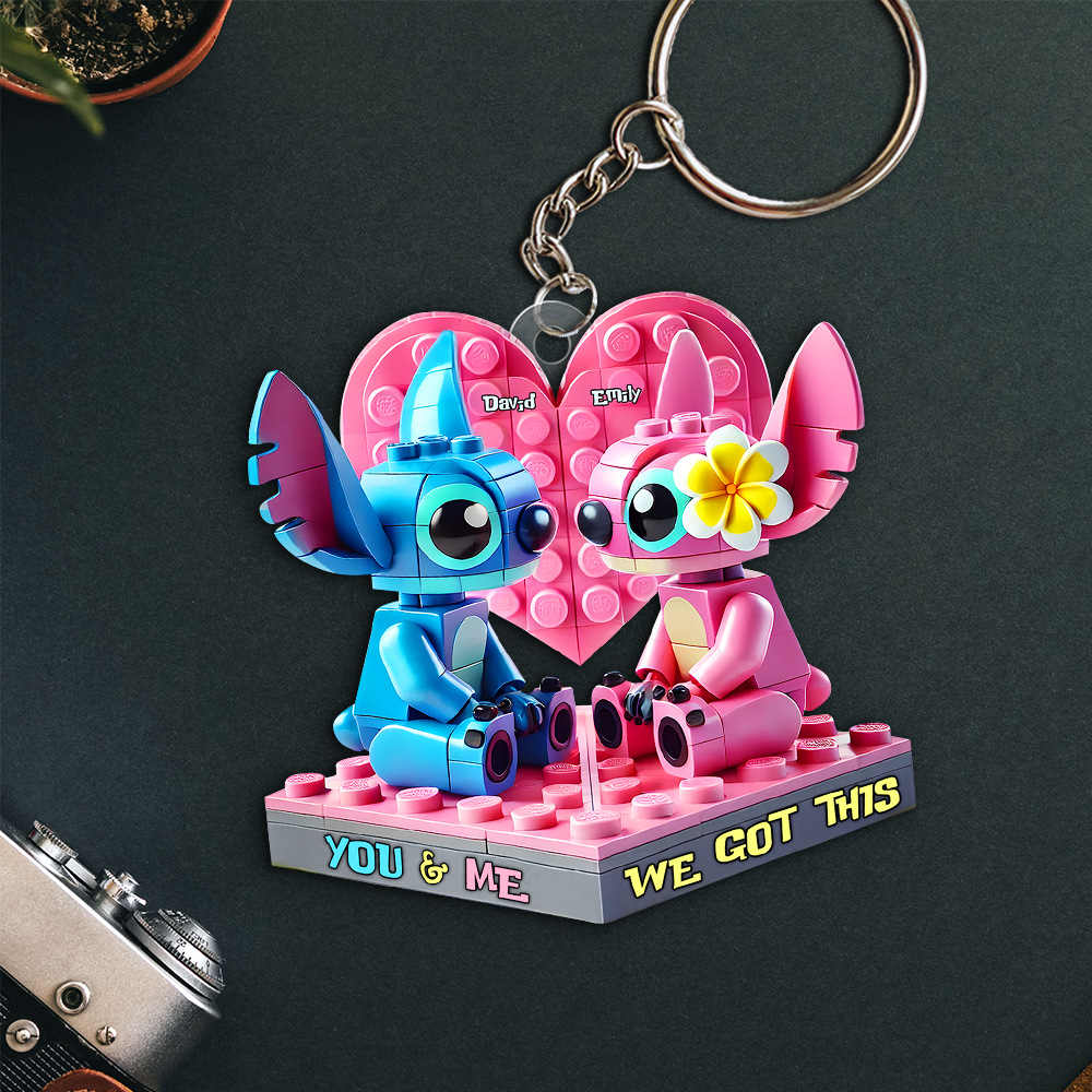 Personalized Gifts For Couple Keychain, Alien Fans 01TGPU300525-Homacus