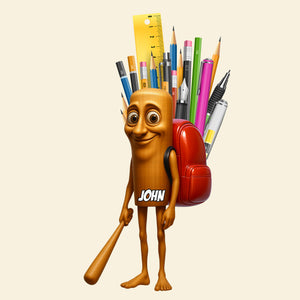 Kid Wooden Pen Holder - Personalized Gifts For Kid 02OHDT260725-Homacus