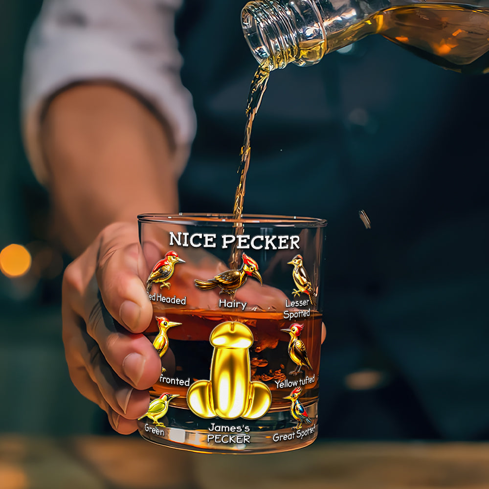 Naughty Bit Round Glass - Personalized Gifts For Him 02NALU251125-Homacus