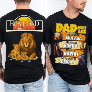 Lion Dad Shirt - Personalized Gifts For Dad 03HUPU060525-Homacus