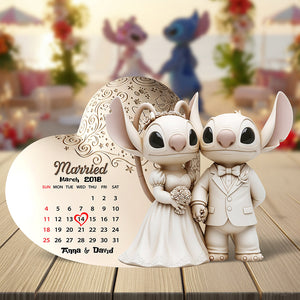 Cartoon Couple Acrylic Plaque - Personalized Gifts For Couple 05ohqn080725-Homacus