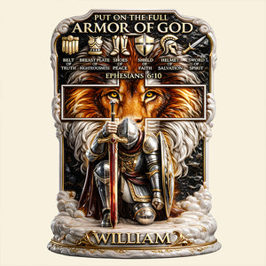 Armor of God – Acrylic Plaque Personalized Gifts For Christian 02HUDT120126-Homacus