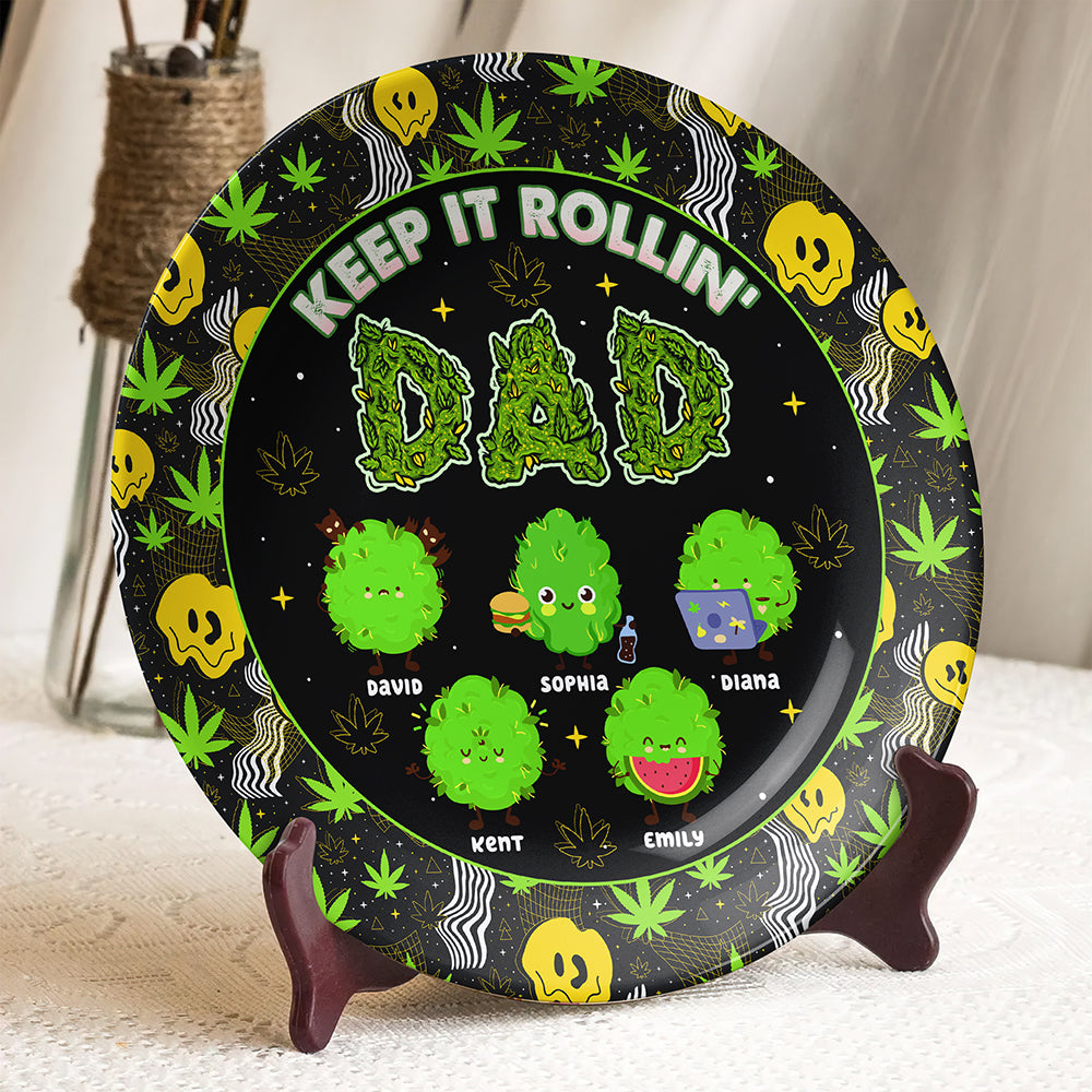 Personalized Gifts For Mom Ceramic Round Plate 021toqn210325-Homacus