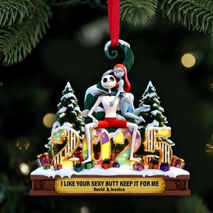 Cheeky Touch Couple Ornament - Personalized Gift For Couples 07OHLU121125-Homacus