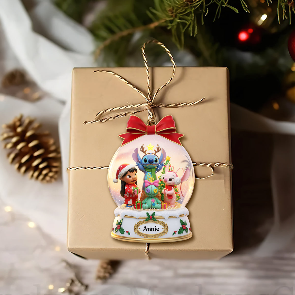 Holiday & Friends Christmas Ornament Personalized Gifts For Friends 04PGLU161025-Homacus