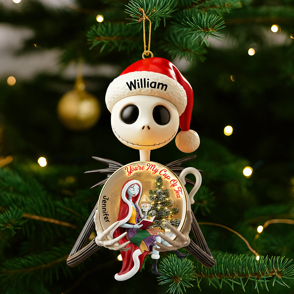 Spooky Love Christmas Ornament – Personalized Gifts For Couple 04paqn170925-Homacus