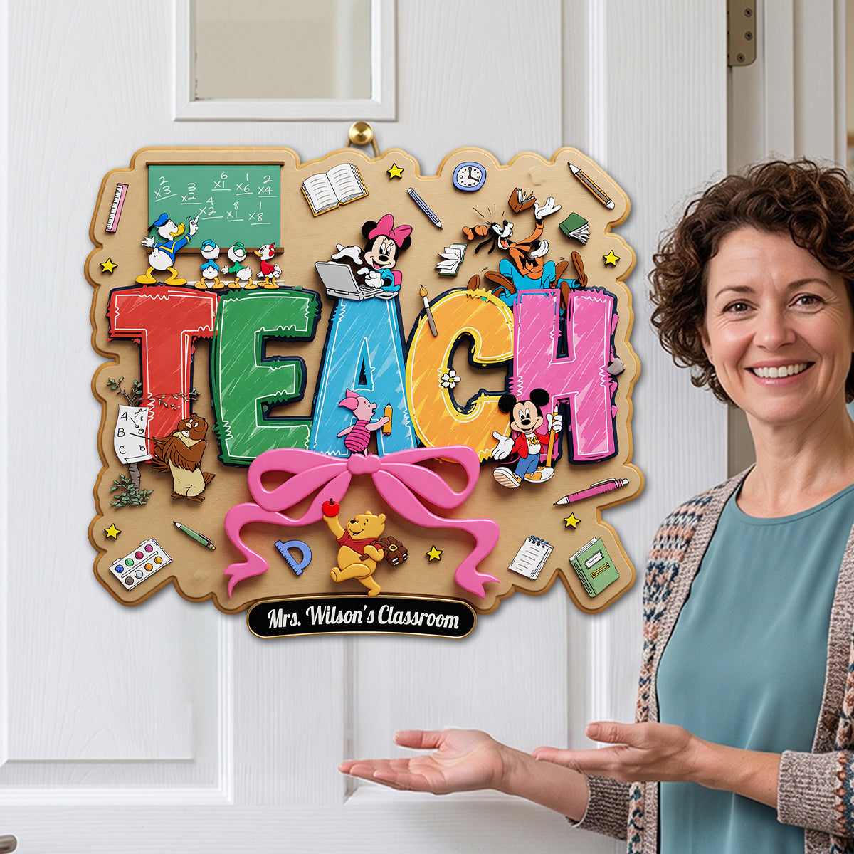 Teach Acrylic Sign - Personalized Gifts For Teachers 03natn210726-Homacus