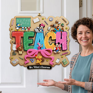 Teach Acrylic Sign - Personalized Gifts For Teachers 03natn210726-Homacus