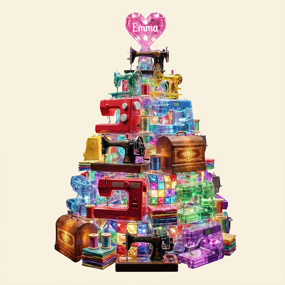 Sparkle Sewing Machine Light Box, Personalized Gifts For Sewing Lovers 03qhdt281125-Homacus