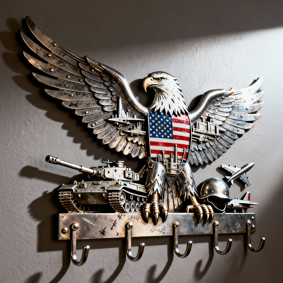 Armed Eagle Key Hanger – Personalized Gift For Veterans & Patriots 04qhtn280126-Homacus