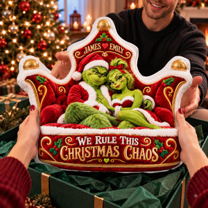 Mischievous Christmas Couple Pillow - Personalized Gifts For Couple 01halu091026-Homacus