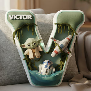 Universe Initial Pillow - Personalized Gifts 01HYDT101225-Homacus