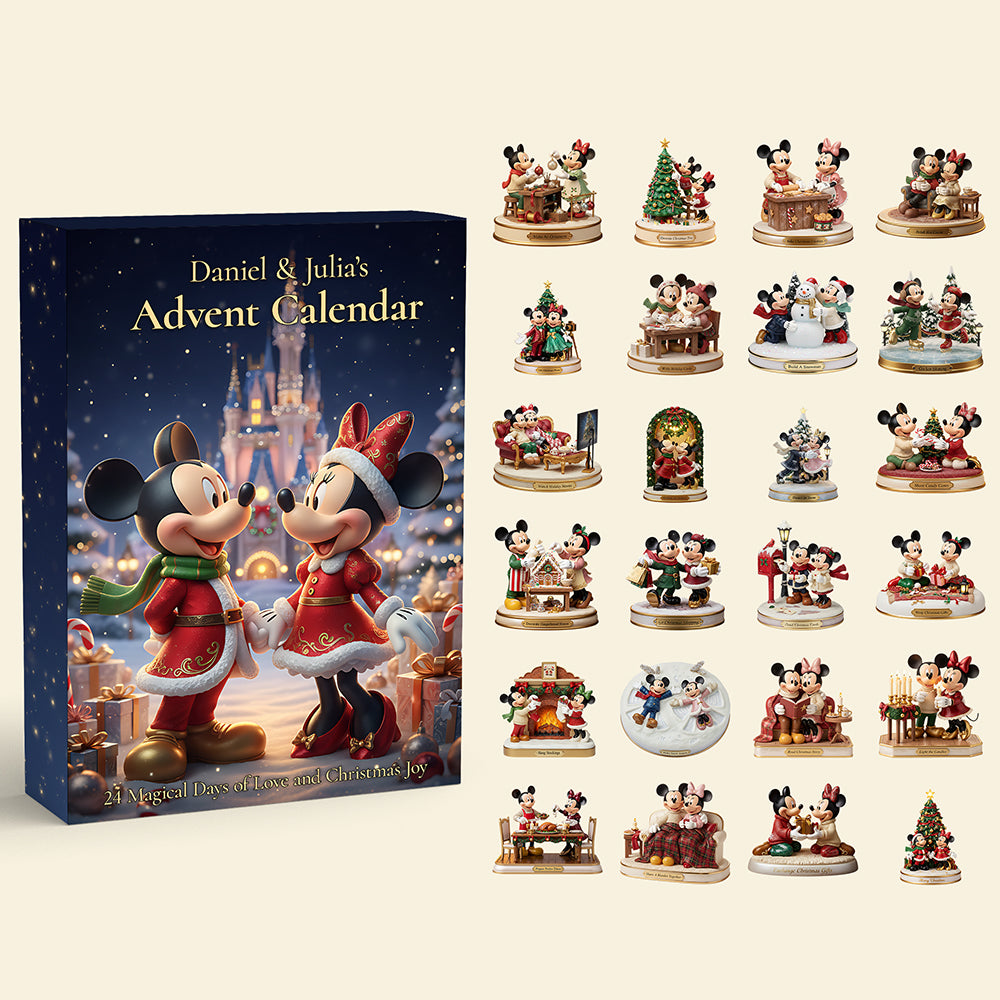 Couple Christmas Activities Advent Calendar Custom Acrylic Blindbox - Personalized Gift For Christmas 04pgta221025-Homacus