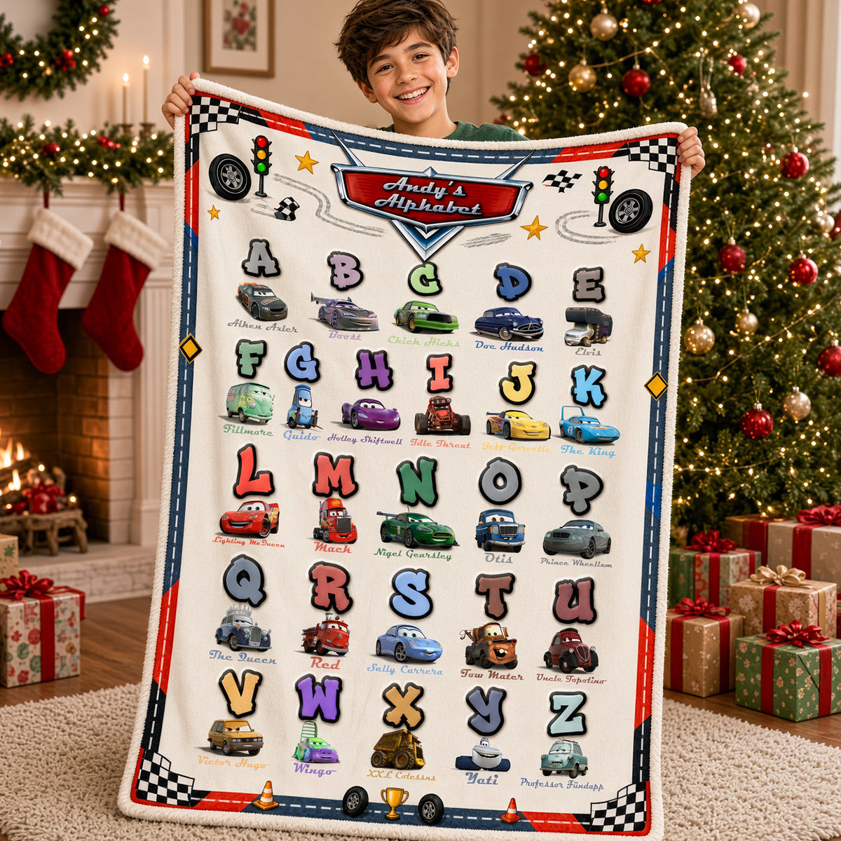 Colorful Alphabet Blanket - Personalized Gifts For Kids 01nadh201026-Homacus