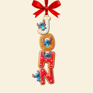 Gingerbread Custom Name Alphabet Ornament - Personalized Gift For Christmas 02NAQN251025-Homacus