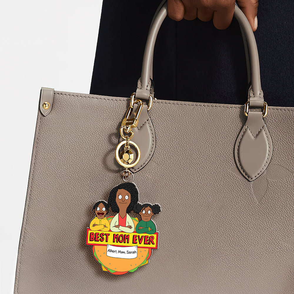 Personalized Gifts For Mom Keychain Best Mom Ever 02TOQN100225HG-Homacus