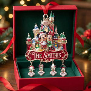 Snow Castle Family Ornament - Personalized Christmas Gifts For Family 05TYLU150826