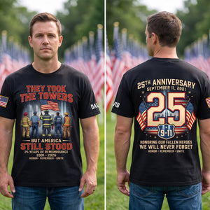 25 Years Of Remembrance Shirt - Personalized Memorial Gifts 07TYQN300726-Homacus